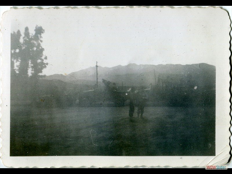 11-08-1942 Ojai, CA Just before the march from camp The mountains we marched thru are in the background