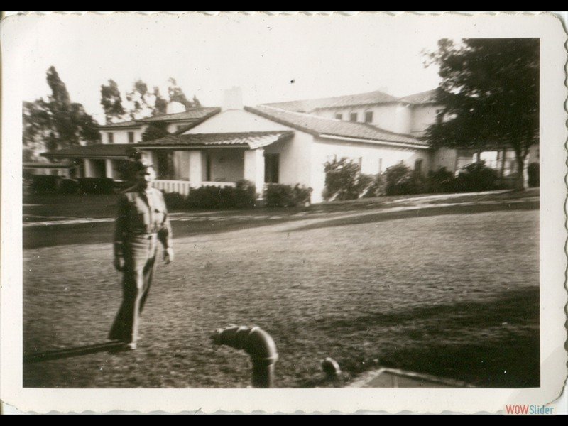 11-21-1942 Ojai, CA Headquarters - Called the Castle by enlisted men
