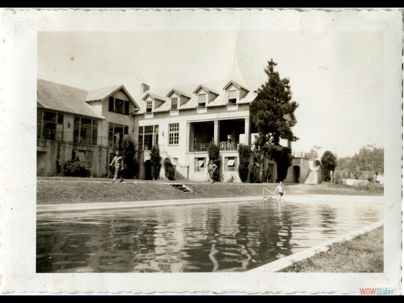 1942-04-10 Belmont, CA - Belmont Country Club where we are staying and swimming pool