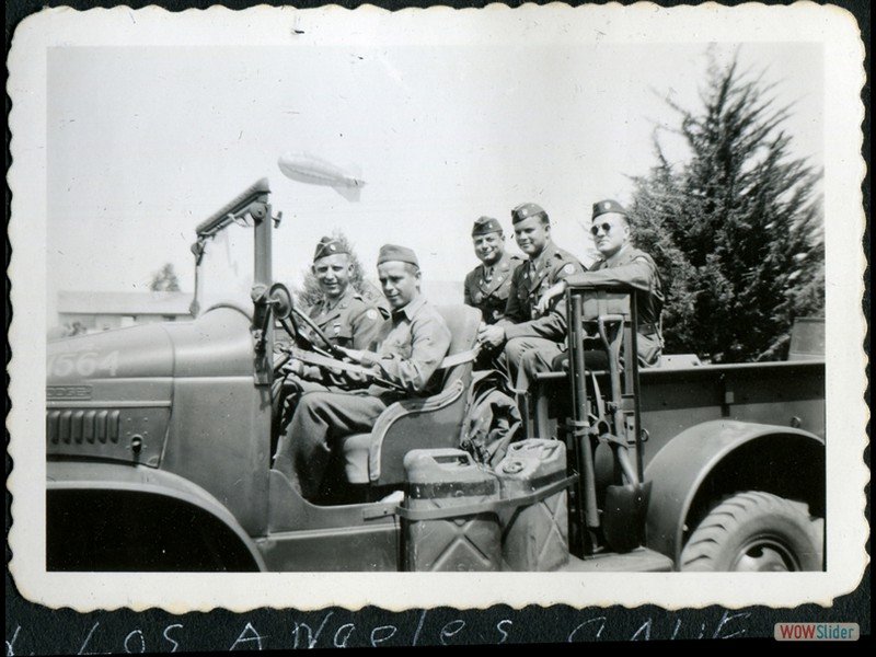 1942-09-06 Mines Field - Going to the rodeo Jirsa, Shorty, Joe, Skiner, Smith