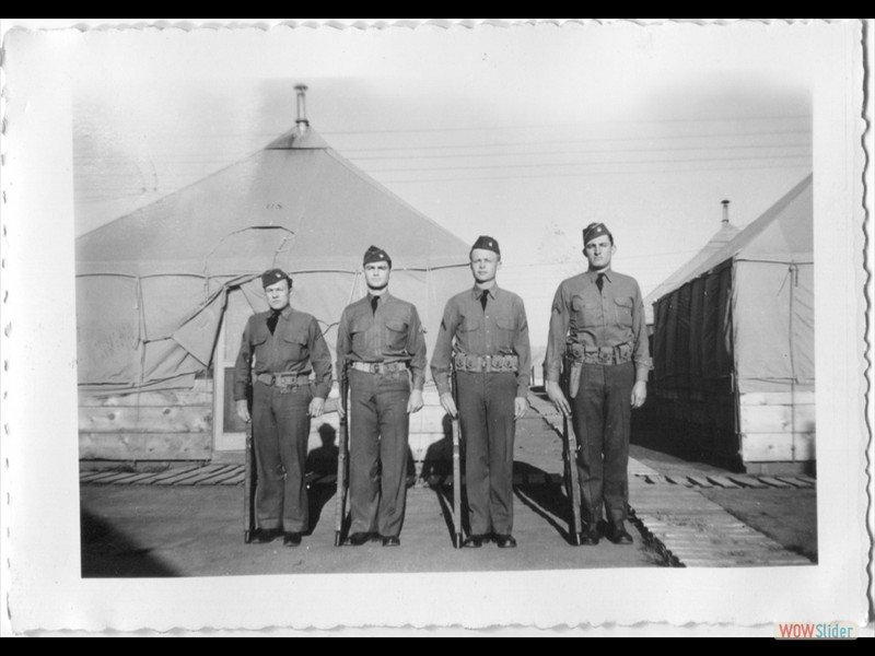 1942-03-15 San Luis Obispo Calif. - From left to right - Smith, Becker, Brandt, Wersman